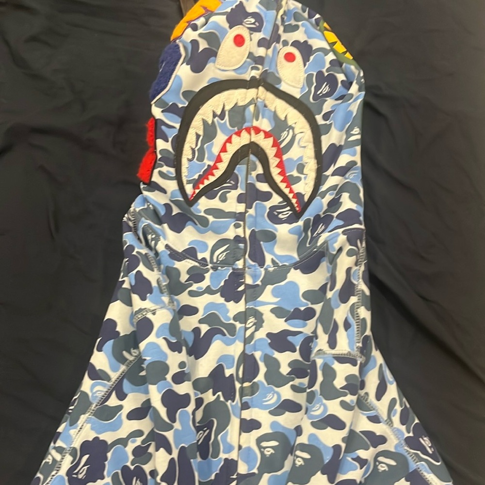 Bape hoodie blue